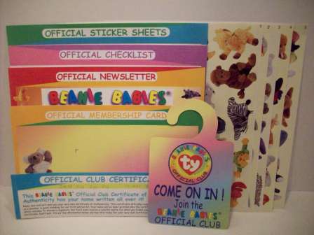 beanie babies membership kit