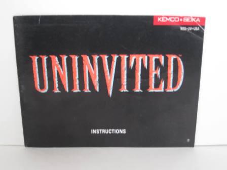 Uninvited - NES Manual