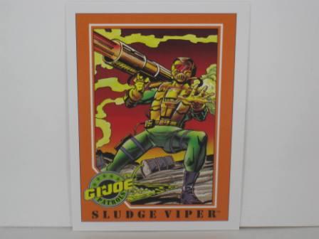 #004 Sludge Viper 1991 Hasbro G.I. Joe Card