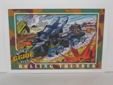 #009 Rolling Thunder 1991 Hasbro G.I. Joe Card