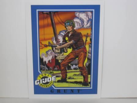 #137 Grunt 1991 Hasbro G.I. Joe Card