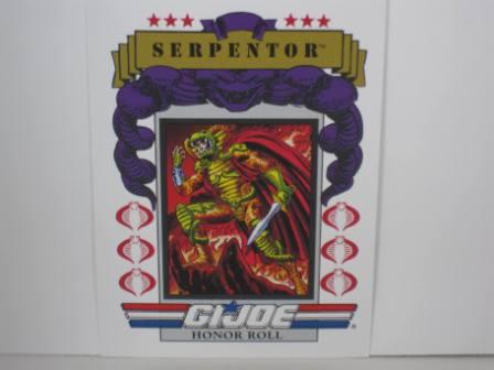 #174 Honor Roll Serpentor 1991 Hasbro G.I. Joe Card
