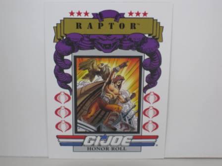 #177 Honor Roll Raptor 1991 Hasbro G.I. Joe Card
