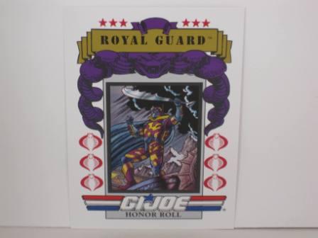 #180 Honor Roll Royal Guard 1991 Hasbro G.I. Joe Card