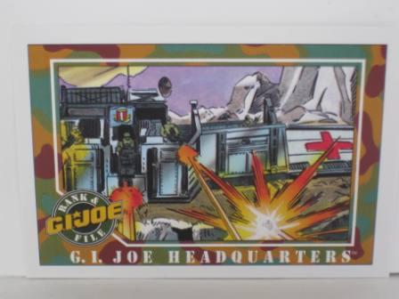 #018 G.I. Joe Headquarters 1991 Hasbro G.I. Joe Card