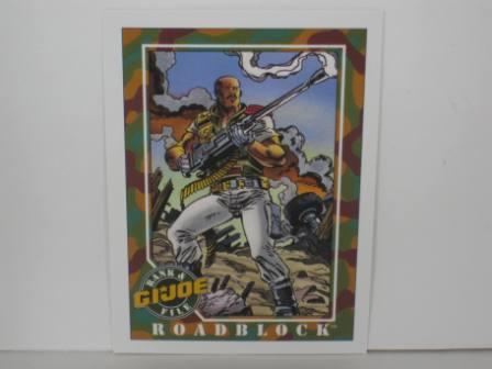 #030 Roadblock 1991 Hasbro G.I. Joe Card