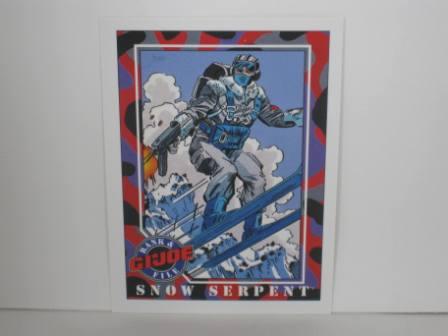 #035 Snow Serpent 1991 Hasbro G.I. Joe Card