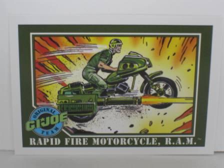 #055 Rapid Fire Motorcycle, R.A.M. 1991 Hasbro G.I. Joe Card