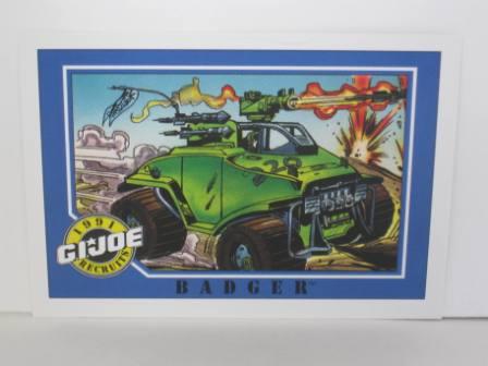 #111 Badger 1991 Hasbro G.I. Joe Card