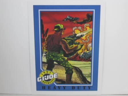 #125 Heavy Duty 1991 Hasbro G.I. Joe Card
