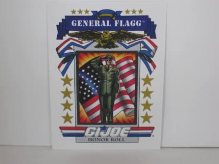#182 Honor Roll General Flagg 1991 Hasbro G.I. Joe Card