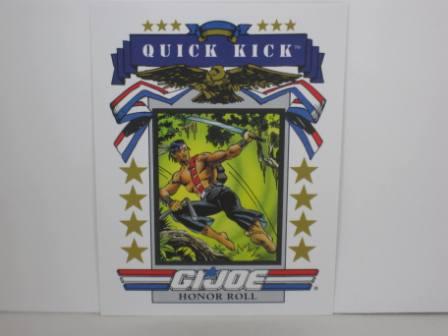 #184 Honor Roll Quick Kick 1991 Hasbro G.I. Joe Card