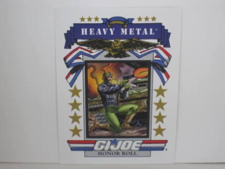 #185 Honor Roll Heavy Metal 1991 Hasbro G.I. Joe Card