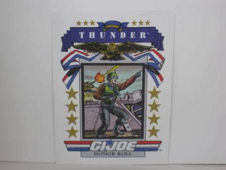 #186 Honor Roll Thunder 1991 Hasbro G.I. Joe Card