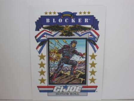 #188 Honor Roll Blocker 1991 Hasbro G.I. Joe Card