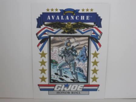 #189 Honor Roll Avalanche 1991 Hasbro G.I. Joe Card
