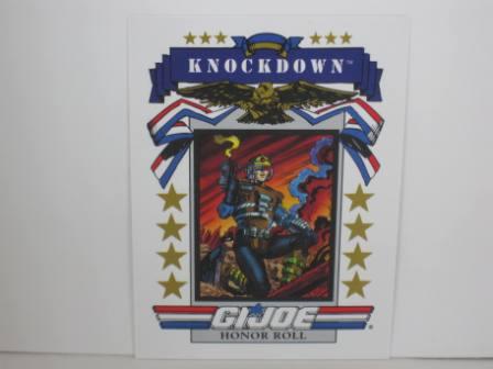 #193 Honor Roll Knockdown 1991 Hasbro G.I. Joe Card