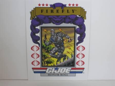 #198 Honor Roll Firefly 1991 Hasbro G.I. Joe Card